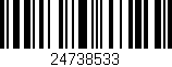 Código de barras (EAN, GTIN, SKU, ISBN): '24738533'