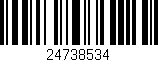 Código de barras (EAN, GTIN, SKU, ISBN): '24738534'