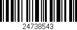 Código de barras (EAN, GTIN, SKU, ISBN): '24738543'