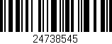 Código de barras (EAN, GTIN, SKU, ISBN): '24738545'