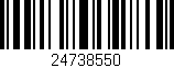 Código de barras (EAN, GTIN, SKU, ISBN): '24738550'