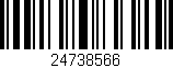 Código de barras (EAN, GTIN, SKU, ISBN): '24738566'