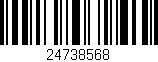 Código de barras (EAN, GTIN, SKU, ISBN): '24738568'