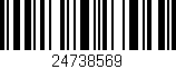 Código de barras (EAN, GTIN, SKU, ISBN): '24738569'