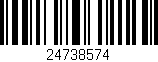 Código de barras (EAN, GTIN, SKU, ISBN): '24738574'