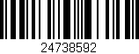 Código de barras (EAN, GTIN, SKU, ISBN): '24738592'