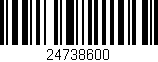 Código de barras (EAN, GTIN, SKU, ISBN): '24738600'