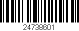 Código de barras (EAN, GTIN, SKU, ISBN): '24738601'