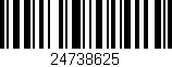 Código de barras (EAN, GTIN, SKU, ISBN): '24738625'