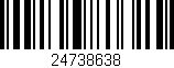 Código de barras (EAN, GTIN, SKU, ISBN): '24738638'