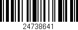 Código de barras (EAN, GTIN, SKU, ISBN): '24738641'