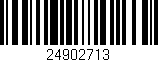Código de barras (EAN, GTIN, SKU, ISBN): '24902713'