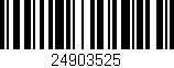 Código de barras (EAN, GTIN, SKU, ISBN): '24903525'