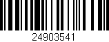 Código de barras (EAN, GTIN, SKU, ISBN): '24903541'