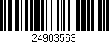 Código de barras (EAN, GTIN, SKU, ISBN): '24903563'