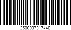 Código de barras (EAN, GTIN, SKU, ISBN): '2500007017448'