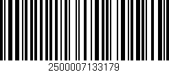 Código de barras (EAN, GTIN, SKU, ISBN): '2500007133179'