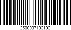 Código de barras (EAN, GTIN, SKU, ISBN): '2500007133193'