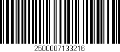 Código de barras (EAN, GTIN, SKU, ISBN): '2500007133216'