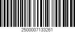 Código de barras (EAN, GTIN, SKU, ISBN): '2500007133261'