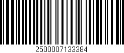 Código de barras (EAN, GTIN, SKU, ISBN): '2500007133384'