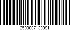 Código de barras (EAN, GTIN, SKU, ISBN): '2500007133391'