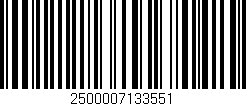 Código de barras (EAN, GTIN, SKU, ISBN): '2500007133551'
