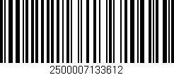 Código de barras (EAN, GTIN, SKU, ISBN): '2500007133612'