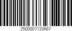 Código de barras (EAN, GTIN, SKU, ISBN): '2500007133667'