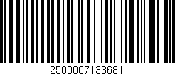 Código de barras (EAN, GTIN, SKU, ISBN): '2500007133681'
