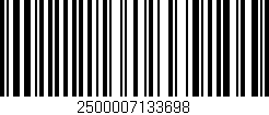 Código de barras (EAN, GTIN, SKU, ISBN): '2500007133698'