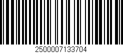 Código de barras (EAN, GTIN, SKU, ISBN): '2500007133704'