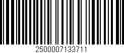 Código de barras (EAN, GTIN, SKU, ISBN): '2500007133711'