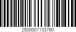 Código de barras (EAN, GTIN, SKU, ISBN): '2500007133780'