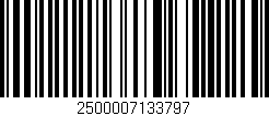 Código de barras (EAN, GTIN, SKU, ISBN): '2500007133797'