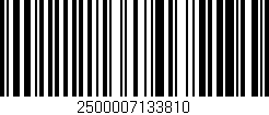 Código de barras (EAN, GTIN, SKU, ISBN): '2500007133810'