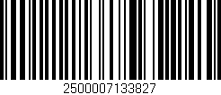 Código de barras (EAN, GTIN, SKU, ISBN): '2500007133827'