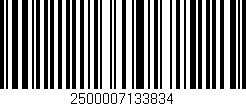 Código de barras (EAN, GTIN, SKU, ISBN): '2500007133834'