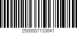 Código de barras (EAN, GTIN, SKU, ISBN): '2500007133841'