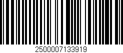 Código de barras (EAN, GTIN, SKU, ISBN): '2500007133919'