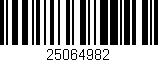 Código de barras (EAN, GTIN, SKU, ISBN): '25064982'