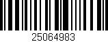 Código de barras (EAN, GTIN, SKU, ISBN): '25064983'