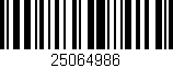 Código de barras (EAN, GTIN, SKU, ISBN): '25064986'