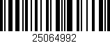 Código de barras (EAN, GTIN, SKU, ISBN): '25064992'