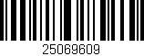 Código de barras (EAN, GTIN, SKU, ISBN): '25069609'