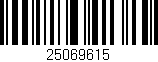 Código de barras (EAN, GTIN, SKU, ISBN): '25069615'