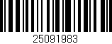Código de barras (EAN, GTIN, SKU, ISBN): '25091983'