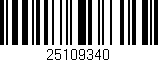 Código de barras (EAN, GTIN, SKU, ISBN): '25109340'