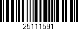 Código de barras (EAN, GTIN, SKU, ISBN): '25111591'