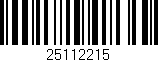 Código de barras (EAN, GTIN, SKU, ISBN): '25112215'